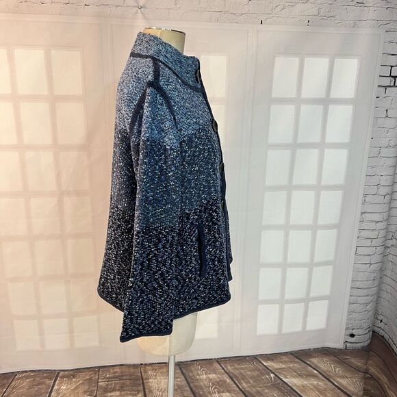 Orvis Blue Button Down Long Sleeve Cardigan Sweater Size Large - Picture 5 of 10